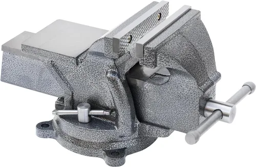 Miniatura 52 de KAKA INDUSTRIAL Prensas de banco de 3 pulgadas de ancho de mandíbula, apertura de mandíbula de 3.5 pulgadas, Base giratoria resistente