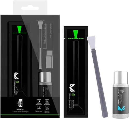 Miniatura 13 de VSGO Kit de limpieza de sensor de fotograma completo, 12 hisopos de sensor y limpiador de sensor de 0.3 fl oz para cámara DSLR Nikon Sony Canon