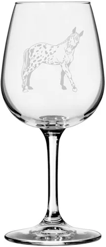 Miniatura 63 de Morgan Body Horse - Copa de vino grabada multiusos (12.75 onzas)