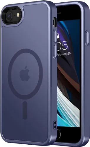 Miniatura 42 de Vooii Funda para iPhone SE 3ª/2ª/2020 con Magnético, Funda iPhone 8/7 [Compatible con Magsafe] [Diseño Integrado] Sensación de Agarre Cómoda Delgada