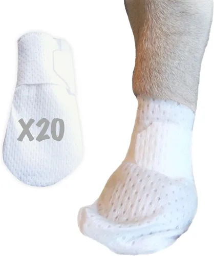 Medimitt - Vendajes de patas para perros, gatos y mascotas, botines médicos elásticos, primeros auxilios para patas, antideslizantes, no adhesivos,