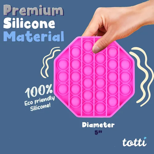 Miniatura 5 de TOTTI Pop It Fidget juguete para la ansiedad empuja burbujas Juguetes sensoriales para reventar burbujas, alivio de la Ansiedad y del estrés