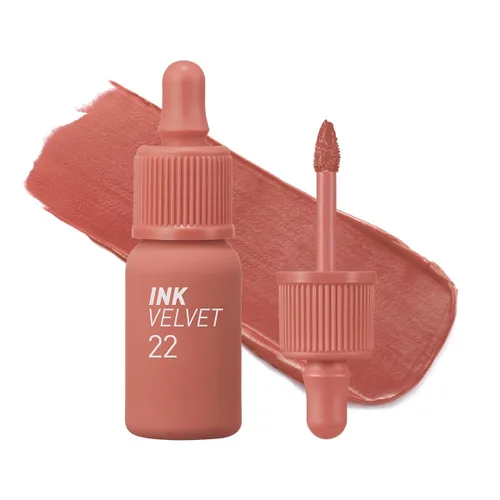 Miniatura 28 de Peripera Ink Airy Velvet - Tinte labial de alta pigmentación, ligero, suave, hidratante (030 WAKE UP CHERRY)