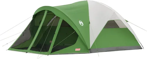 Coleman Evanston Tent with Screen Room Weatherproof Tent Sets Up in 15 Mins Included Rainfly & Carry Bag Made of PFAS-Free Materials