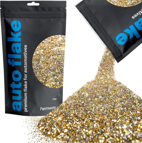 Miniatura 27 de Hemway Auto Flake Glitter FINE 1/64" 0.015" 0.4mm 375 micras Aditivo de Pintura en Hojuelas Metálicas 100g para uso con Pintura en Aerosol para Azul
