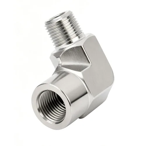 Miniatura 2 de Metalwork 304 Acero inoxidable forjado tubería de montaje, codo de calle de 90 grados, 3/4 "NPT hembra x 3/4" NPT macho, 1 unidad Hembra x Masculino