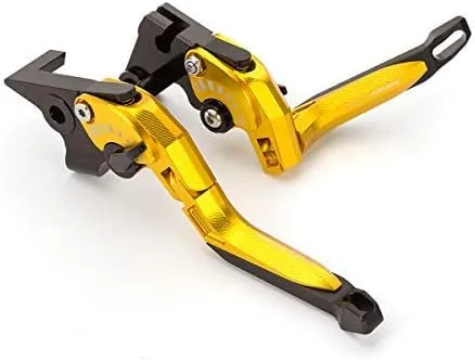 Miniatura 10 de FXCNC Palancas de embrague de freno ajustables extensibles con textura 5D para RC125/125 Dk 14-18,200 Dk/RC200 14-16,390 Dk/RC390 13-18, Bajaj