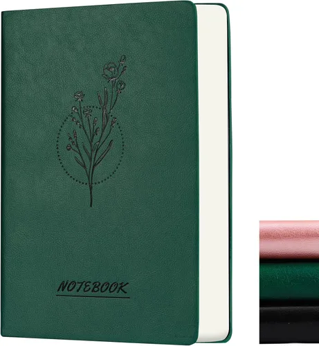 Miniatura 18 de Fetinar Cuaderno vintage de cuero 2026, 300 páginas, cuadernos de cuero con tapa blanda rayados para mujeres y hombres, cuadernos para escribir