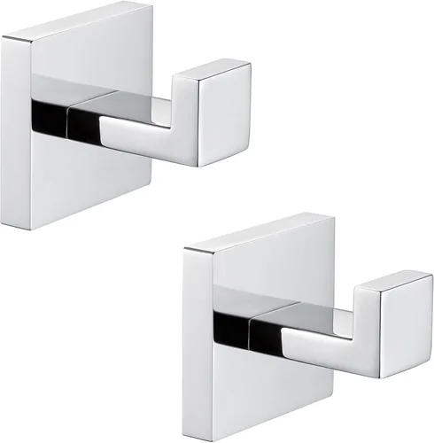Miniatura 11 de Angle Simple Gancho para toalla de baño, SUS 304 de acero inoxidable para ducha, toalla de baño, colgador de bata, gancho de pared, cromo pulido