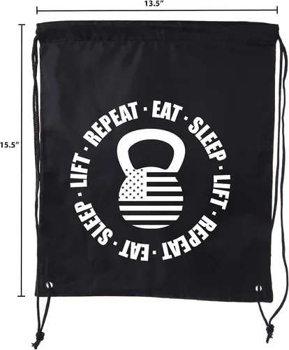 Miniatura 2 de Mochilas de levantamiento de potencia, bolsas de entrenamiento extremo con cordón para levantamiento de pesas, bolsas de gimnasio - Comer dormir
