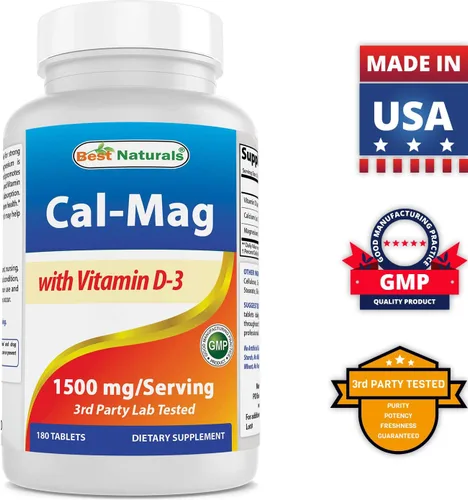 Miniatura 6 de Best Naturals Calcio y magnesio con vitamina D3 1500mg y gluconato de potasio 595 mg