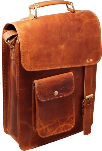 Miniatura 4 de Bolso de mensajero de cuero, bolso de hombro, bolso cruzado vintage para mujeres y hombres, bolso de lona para hombre, cartera de hombre
