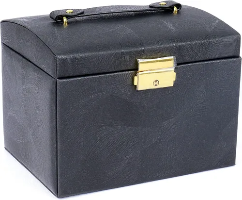 Miniatura 8 de VitaFeli Organizador de joyas de 3 capas Joyero 2 cajones menos espacio más capacidad con diferentes compartimentos de almacenamiento