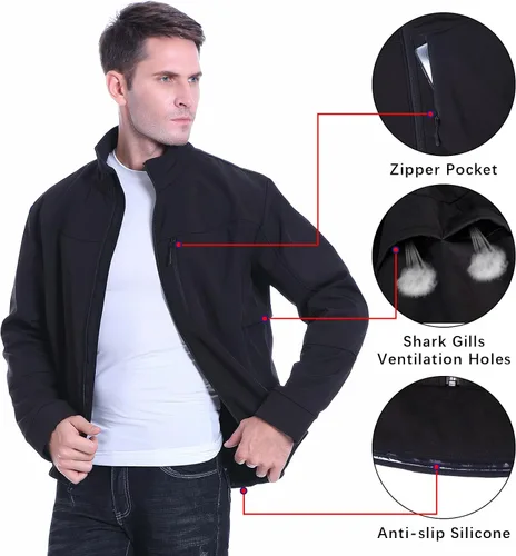Miniatura 4 de Mens Cycling Jacket Running Fleece Windproof Reflective Warm Up Thermal Bike Jackets