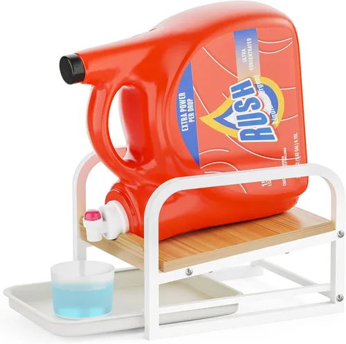 Miniatura 8 de Soporte para Detergente de Ropa Líquido, Soporte para Detergente de Ropa, Soporte para Detergente Líquido con Bandeja para Goteo