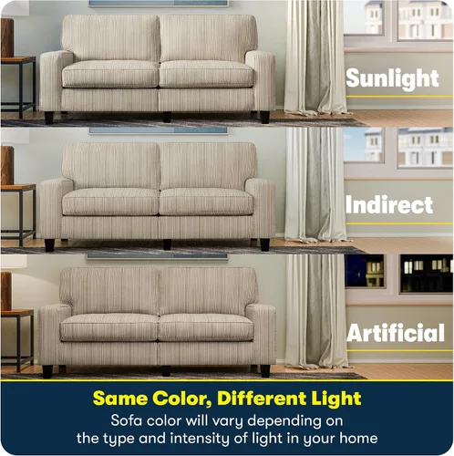 Miniatura 9 de Serta Palisades Sofás Tapizados para Sala, Sofá de Diseño Moderno, Tela, Beige