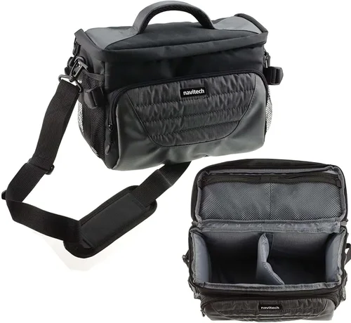 Navitech Funda para cámara réflex digital y lente compatible con Nikon Coolpix P900, color gris