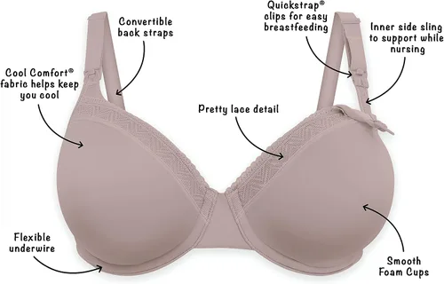 Miniatura 7 de Playtex Maternidad de las mujeres que forma espuma Underwire sujetador de enfermería US4959