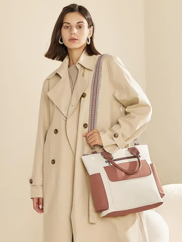 Miniatura 2 de CLUCI Bolsos de mano para mujer de cuero vegano, bolso bandolera grande de moda, bolso al hombro, el mejor regalo para ella