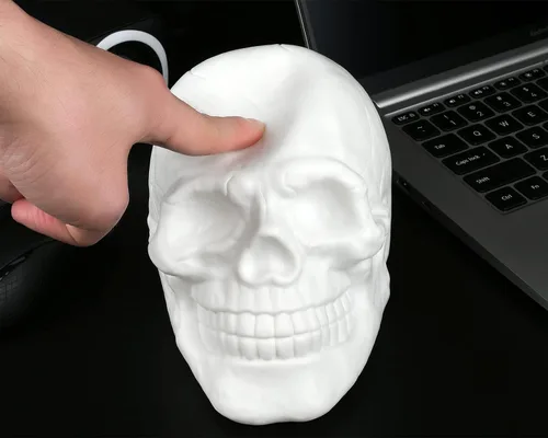 Miniatura 5 de DS. DISTINCTIVE STYLE Lámpara de luz nocturna regulable con control táctil de calavera 3D, viene con control remoto que cambia de color, iluminación