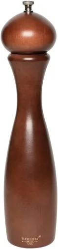 Miniatura 19 de Fletchers' Mill - Colección Marsala de molinillo de pimienta, cereza, 4 pulgadas, grosor ajustable fino a grueso, fabricado en Estados Unidos Negro