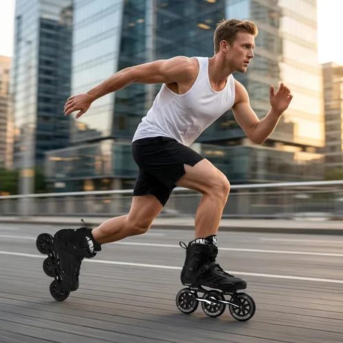 Miniatura 4 de Patines en línea de 3 ruedas para hombres y mujeres, patines profesionales para hombres y mujeres, patines de velocidad de alto rendimiento
