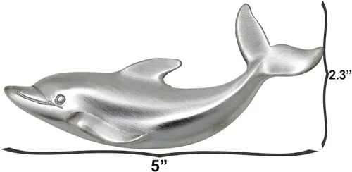 Miniatura 2 de Costello Coastal - Tirador de cajón Dolphin (orientado a la izquierda) Colección de herrajes de peltre