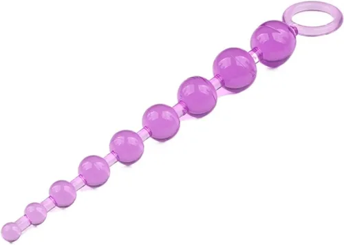 Miniatura 9 de Perlas de corazón Enchufe anal suave Juguetes de ano Bolas grandes de silicona estimulantes del punto G Tapones para los glúteos Sexo para adultos