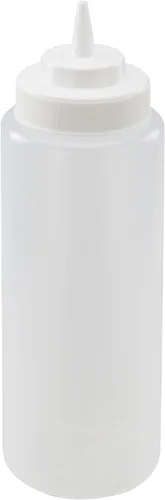 Miniatura 11 de Winco Juego de botellas exprimibles de 6 piezas, 8 onzas, color rojo, mediano