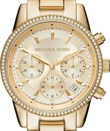 Miniatura 4 de Reloj Ritz de acero inoxidable para mujer de Michael Kors con cristal Topring