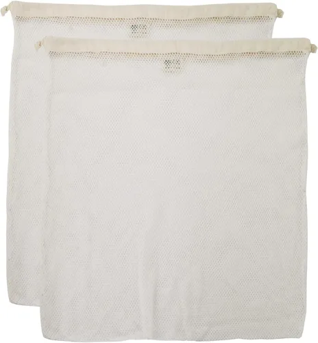Miniatura 10 de Simple Ecology Bolsa de lavandería de malla de algodón orgánico; bolsas de lavado a máquina para delicadas, lencería y prendas, tamaño XS, paquete
