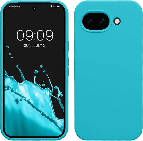 Miniatura 497 de kwmobile Funda Compatible con Google Pixel 6 Pro - Funda de teléfono de silicona TPU con acabado suave - Azul Arrecife