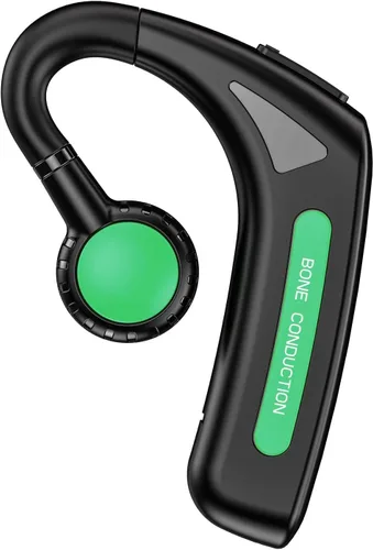 Miniatura 10 de Auriculares de oído abierto inalámbricos Bluetooth de conducción ósea única Auriculares inalámbricos con ganchos para los oídos Auriculares de Negro