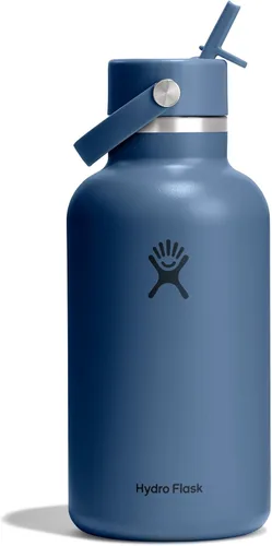 Miniatura 94 de Hydro Flask Botella de agua – Acero inoxidable aislado – Tapa flexible con popote de boca ancha, antiderrames, a prueba de fugas y recargable en 32