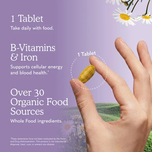 Miniatura 5 de Suplemento multivitamínico orgánico Garden of Life, para mujer, tabletas múltiples, una vez al día, hfs-koi-zk-a11705, 60, 1, 1