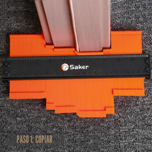 Miniatura 3 de Saker Medidor de contorno, duplicación, bloqueo ajustable, copia con precisión forma irregular, trazado de carpintería irregular, herramienta
