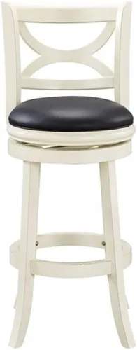 Miniatura 7 de Boraam Florence Taburete giratorio de madera con altura de mostrador - Black Sandthru