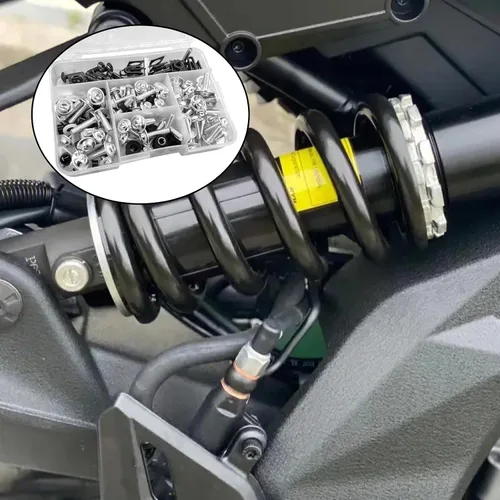 Miniatura 5 de Kit de pernos de carenado plateado M5 M6 para parabrisas de motocicleta, tornillos de aluminio compatibles para tornillos de carenado