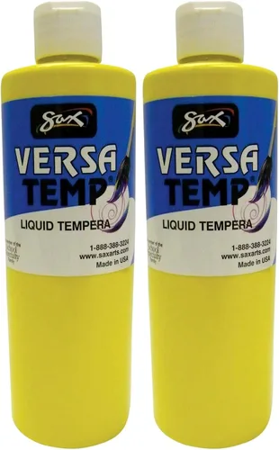 Miniatura 5 de Sax Versatemp Pintura al temple de cuerpo pesado, amarillo primario, 1 pinta - 1440696, 16 onzas líquidas (paquete de 1)