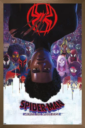 Miniatura 13 de Marvel Spider-Man: Across the Spider-Verse - Póster oficial de pared de una hoja, 34 pulgadas de largo x 22.4 pulgadas de ancho, versión enmarcada