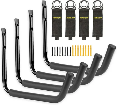 Soporte de pared para kayak, ganchos para colgar canoas, gancho de almacenamiento de kayak, soportes de escalera para colgar al aire libre, playa,