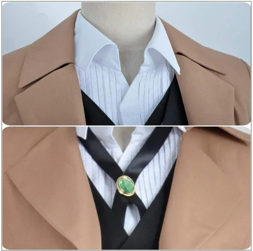 Miniatura 9 de Cos-Animefly Anime Bungo Stray Dogs Osamu Dazai Cosplay traje largo gabardina Halloween fiesta traje para hombres mujeres