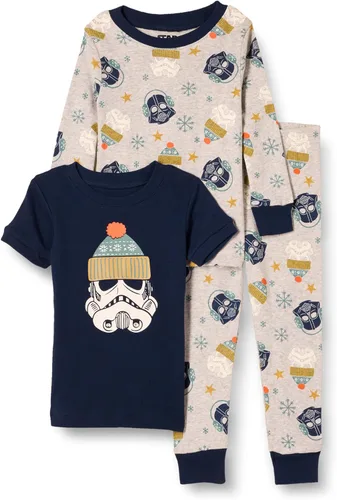 Amazon Essentials Disney | Marvel | Star Wars - Pijama unisex de algodón ajustado para niños