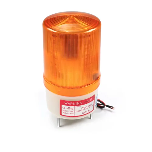 Miniatura 6 de Bettomshin Bombilla de advertencia estroboscópica de 90 dB, 220 V CC 1 W, torre de señal industrial con zumbador, lámpara indicadora de alarma