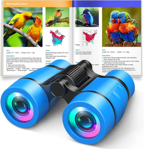 Miniatura 13 de Juguetes para niños de 3 a 8 años: prismáticos para niños con manual de observación de aves 4 5 6 7 8 años niños niñas regalos de Navidad