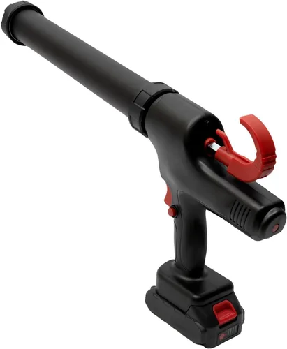 Pistola de calafateo inalámbrica, pistola eléctrica de calafateo de 21 V y pistola adhesiva para cartuchos de 10 a 20 onzas con 2 baterías y