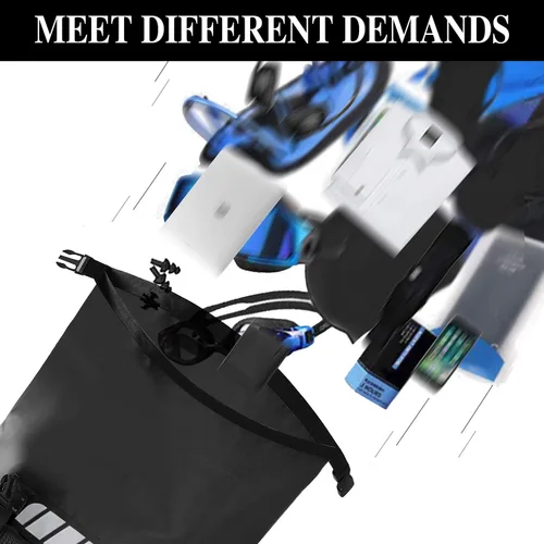 Miniatura 4 de Mochila impermeable Idrybag para hombres 25L/45L, bolsas secas para kayak, mochila seca para camping y senderismo Negro