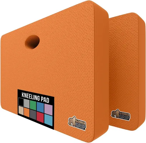 GORILLA GRIP Almohadilla de espuma suave extra gruesa para arrodillarse, 2 PK, almohadillas de rodillas grandes y de apoyo para jardinería, baño de