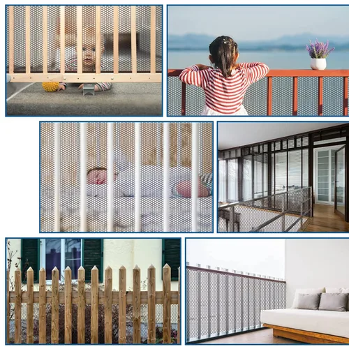 Miniatura 8 de Banister Guard - Red de seguridad infantil de 6.6 x 2.6 pies, barandilla para escaleras, barandillas de malla para niños, juguetes, mascotas