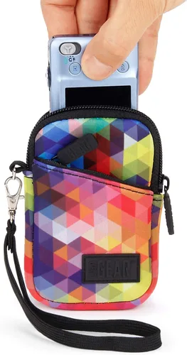 Miniatura 10 de USA Gear Funda pequeña para cámara digital con correa para la muñeca, presilla para cinturón - Funda pequeña y compacta para cámara compatible